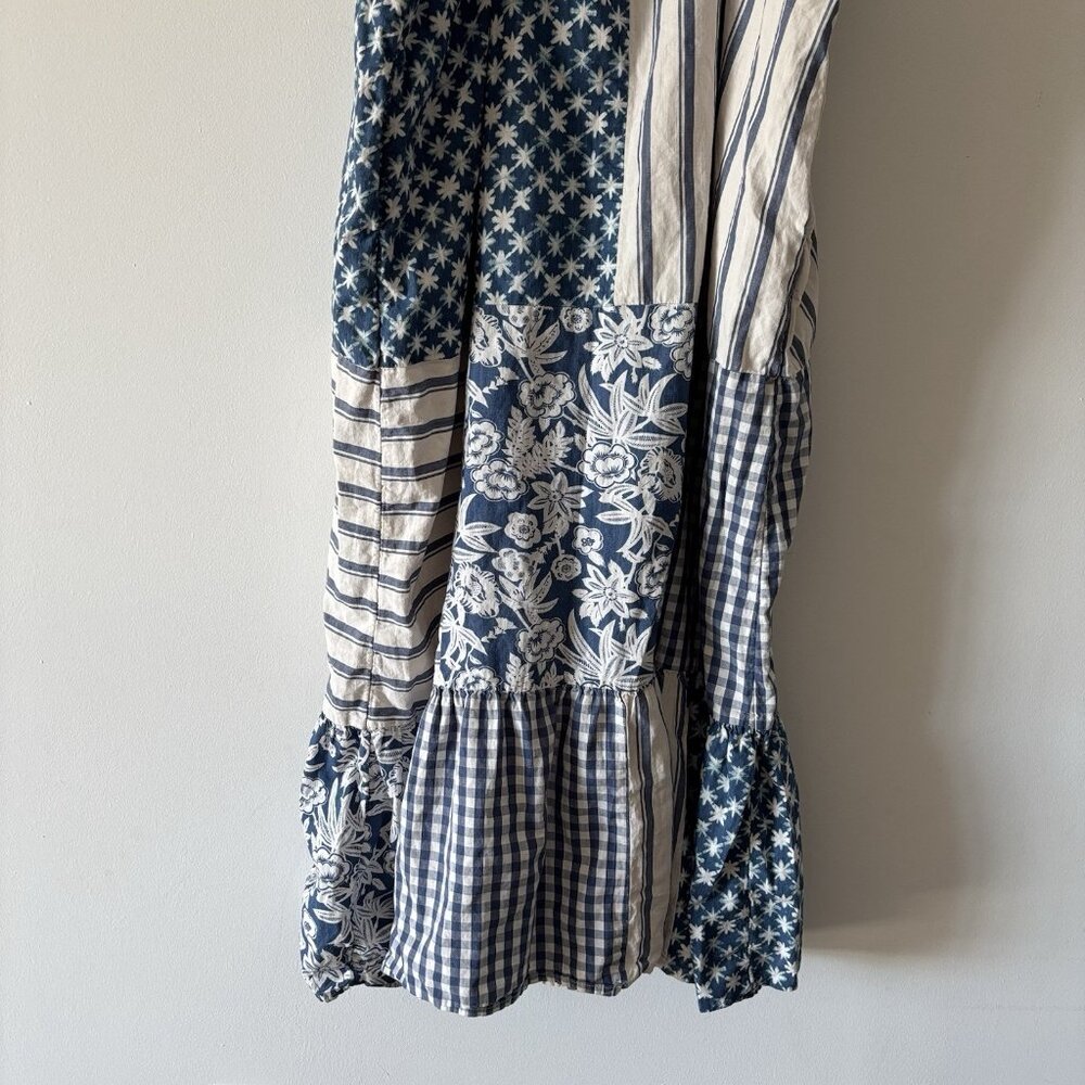 Universal Thread Womens Blue Patchwork Smocked Ma… - image 11